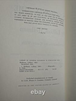 Scoundrel Time By Lillian Hellman Signed 1st Edition 1976