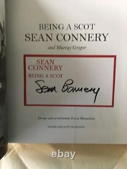 Sean Connery-James Bond 007- Signed BEING A SCOT- Hardback Book 1st Edition