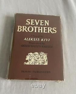 Seven Brothers by Aleksis Kivi 1952 1st Edition Signed