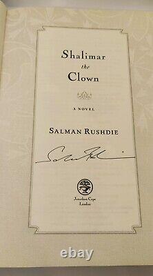 Shalimar The Clown Salman Rushdie 1st/1st 2005 Signed Hardback