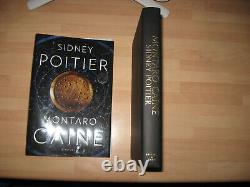 Sidney Poitier signed 1st edition Montaro Caine rare Academy Award actor's novel
