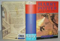 Signed 1st/1st Ed, W. Ticket Harry Potter And The Goblet Of Firej. K. Rowling