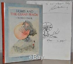 Signed 1st/1st Edition W. Orig. Jacket James And The Giant Peach Roald Dahl