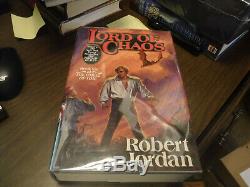 Signed 1st/1st Wheel of Time Lord of Chaos 6 by Robert Jordan