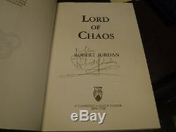 Signed 1st/1st Wheel of Time Lord of Chaos 6 by Robert Jordan