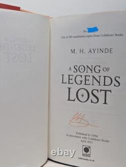 Signed-1st Edition-A Song of Legends Lost by M. H. Ayinde-New