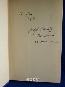 Signed 1st Edition A Village By The Jordan Joseph Baratz 1957 HC withDJ
