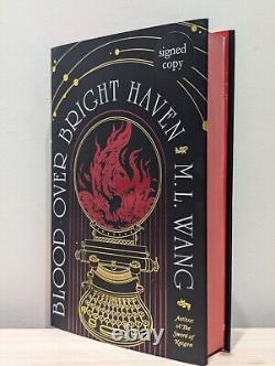 Signed-1st Edition-Blood Over Bright Haven by M. L. Wang-New