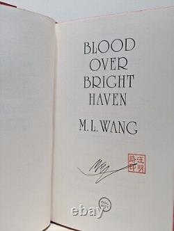 Signed-1st Edition-Blood Over Bright Haven by M. L. Wang-New