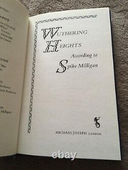 Signed 1st Edition Book Wuthering Heights According To Spike Milligan
