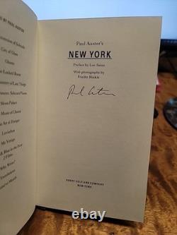 Signed 1st Edition Paul Aster's New York (1997 HC)
