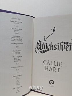 Signed-1st Edition-Quicksilver by Callie Hart-Sprayed Edge-New