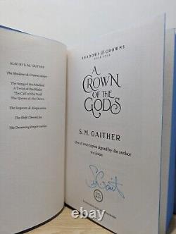 Signed-1st Edition-Shadows and Crowns Series by S. M. Gaither-Sprayed Edge-New