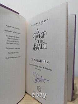 Signed-1st Edition-Shadows and Crowns Series by S. M. Gaither-Sprayed Edge-New