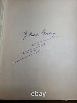 Signed 1st Edition Tappan's Burro and Other Stories by Zane Grey 1923