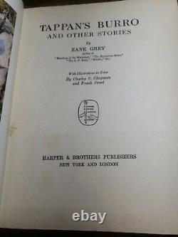 Signed 1st Edition Tappan's Burro and Other Stories by Zane Grey 1923