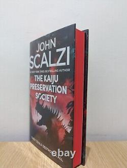 Signed-1st Edition-The Kaiju Preservation Society by John Scalzi-Sprayed-New