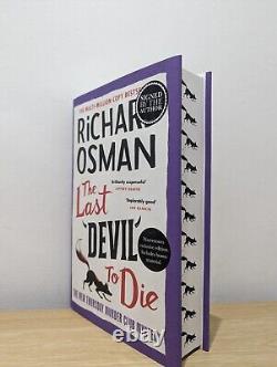 Signed-1st Edition-The Last Devil To Die by Richard Osman-Sprayed-New