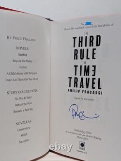 Signed-1st Edition-The Third Rule of Time Travel by Philip Fracassi-New