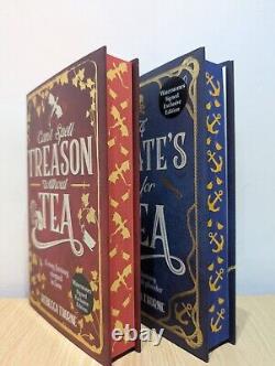 Signed-1st Edition-Tomes & Tea Series 1-2 by Rebecca Thorne-New