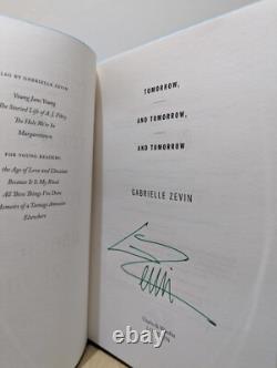 Signed-1st Edition-Tomorrow, and Tomorrow, and Tomorrow by Gabrielle Zevin-New