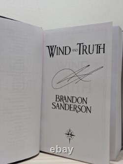 Signed-1st Edition-Wind and Truth by Brandon Sanderson