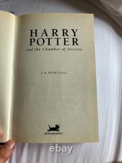 Signed 1st edition Harry Potter and the chamber of secrets