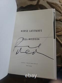 Signed 1st edition Horse Latitudes Poems By Paul Muldoon