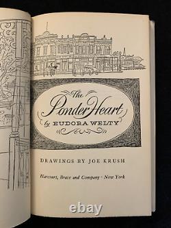 Signed, 1st edition, rare! The Ponder Heart by Eudora Welty 1954 HCDJ Very good