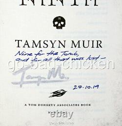 Signed 2X GIDEON THE NINTH by Tamsyn Muir Tommy Arnold 1st1st HC black page ends