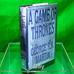 Signed A GAME OF THRONES by George RR Martin 1996 1st/1st Hardcover NEAR FINE