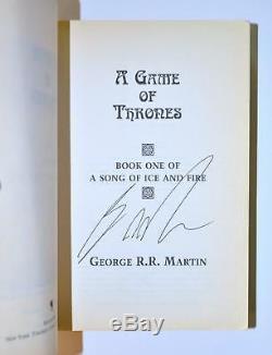 Signed ARC A GAME OF THRONES George R. R. Martin 1996 A Song Of Ice And Fire Rare