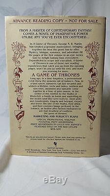 Signed ARC/Proof A Game of Thrones 1 by George R. R. Martin