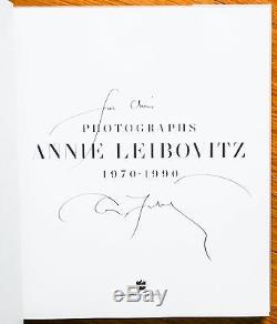 Signed Annie Leibovitz Photographs 1977 1991 1st Edition Fine Copy