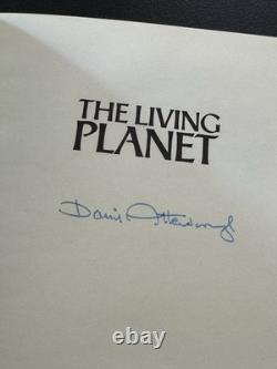 Signed/Autopraph 1984 1st Edition The Living Planet David Attenborough Hardback