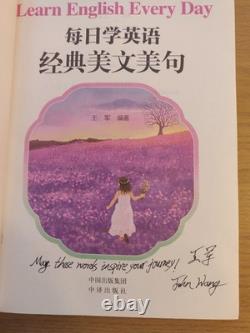 Signed Bilingual World Literary Classics Quotes 1st edition by John Wang