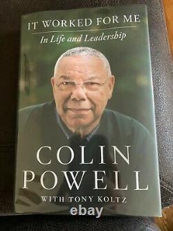 Signed Colin Powell It Worked For Me In Life and Leadership Hardcover 1st/1st