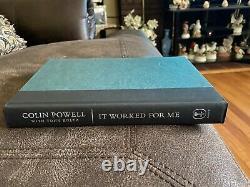 Signed Colin Powell It Worked For Me In Life and Leadership Hardcover 1st/1st