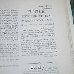 Signed Don Bradman Bradman's First Tour 1st Australian Edition 1981