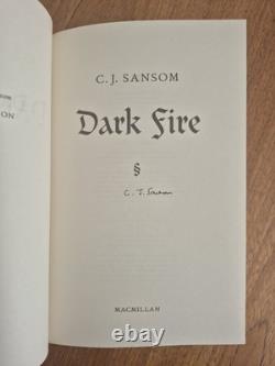 Signed First Edition C. J. Sansom Dark Fire (2004, 1st/1st)