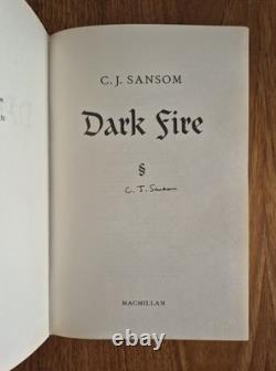 Signed First Edition C. J. Sansom Dark Fire (2004, 1st/1st)
