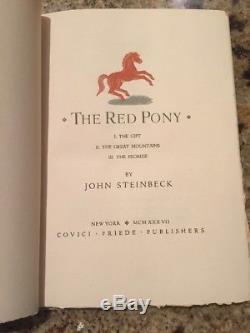 Signed JOHN STEINBECK Limited Edition RED PONY Numbered 565 Of 699 NOBEL PRIZE
