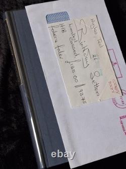 Signed Limited 1st Edition BIRTHDAY LETTERS Ted Hughes + orig receipt & envelope