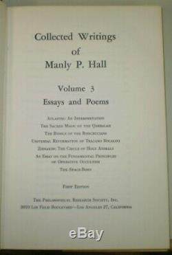 Signed, Manly P Hall, Collected Writings, Atlantis, Magic, Rosicrucians, Occult