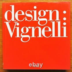 Signed Massimo Vignelli Design 1990 1st Edition Fine Copy