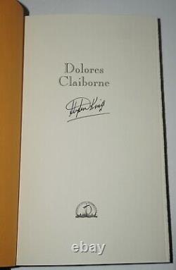 Signed Near Fine 1st/1st Edition Dolores Claiborne Stephen King