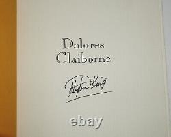 Signed Near Fine 1st/1st Edition Dolores Claiborne Stephen King