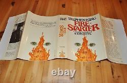 Signed Near Fine 1st Edition, Early Printing Fire-starter Stephen King