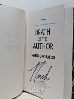 Signed-Numbered-1st Edition-Death of the Author by Nnedi Okorafor-New