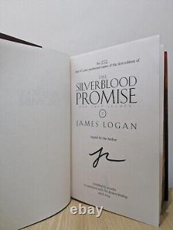 Signed-Numbered-1st Edition-The Silverblood Promise by James Logan-Sprayed-New